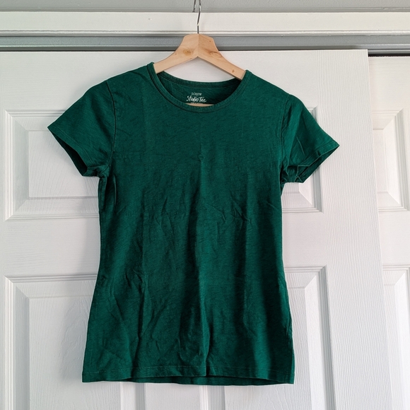 J. Crew Tops - J. Crew Studio Fitted Green Short Sleeve Tee, Alpine Meadow